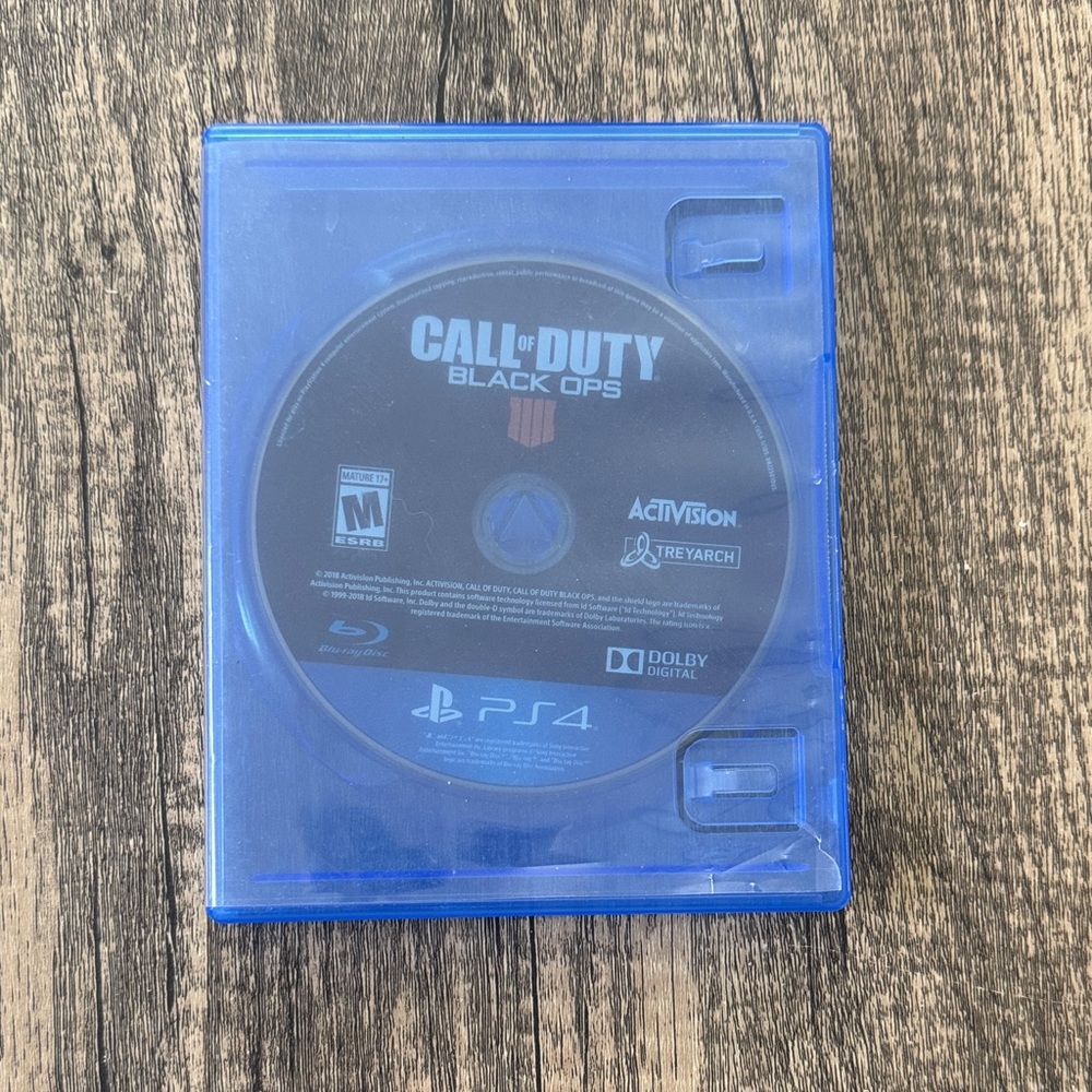 Sony PS4 Call of Duty Black Ops Game - Blue Case